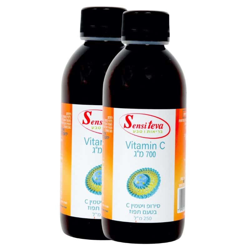 ויטמין C ליפוזומלי בנוזל, 700 מ"ל - Vitamin C 700, סנסיטבע, אוצר הטבע