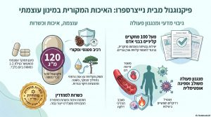אינפוגרפיקה יתרונות הפיקנוגנול- Pycnogenol, נייצ'רס פרו - Naturepro, אוצר הטבע